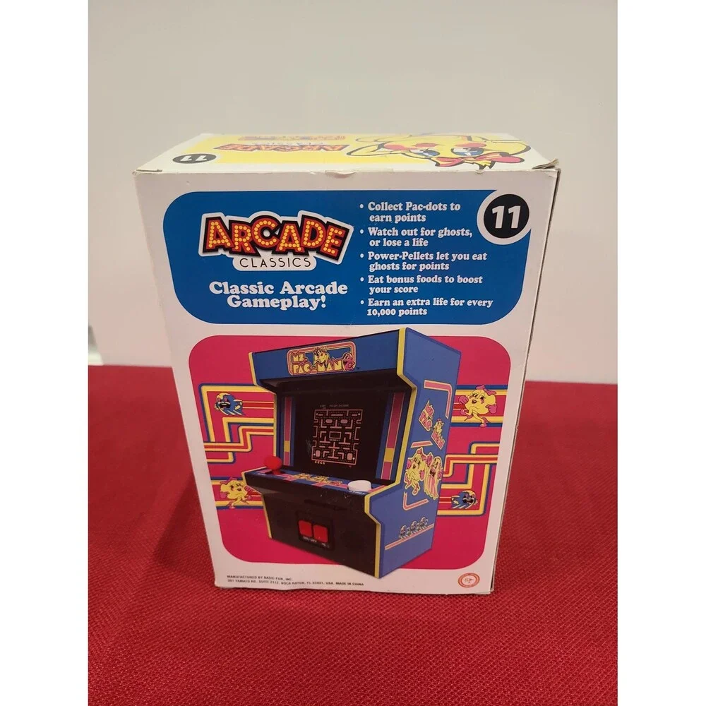 MS. PAC-MAN Arcade Classics #11 Mini Handheld Games New Sealed Basic Fun No. 11